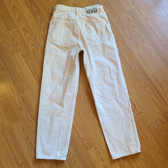 SNACKS by MOTHER DENIM HIGH-WAIST DOUBLE STACK ANKLE JEANS BALLOON/CARROT  sz 26 - Picture 4 of 9